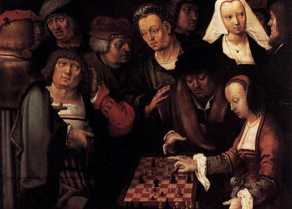 لعبة الشطرنج في العصور الوسطى.