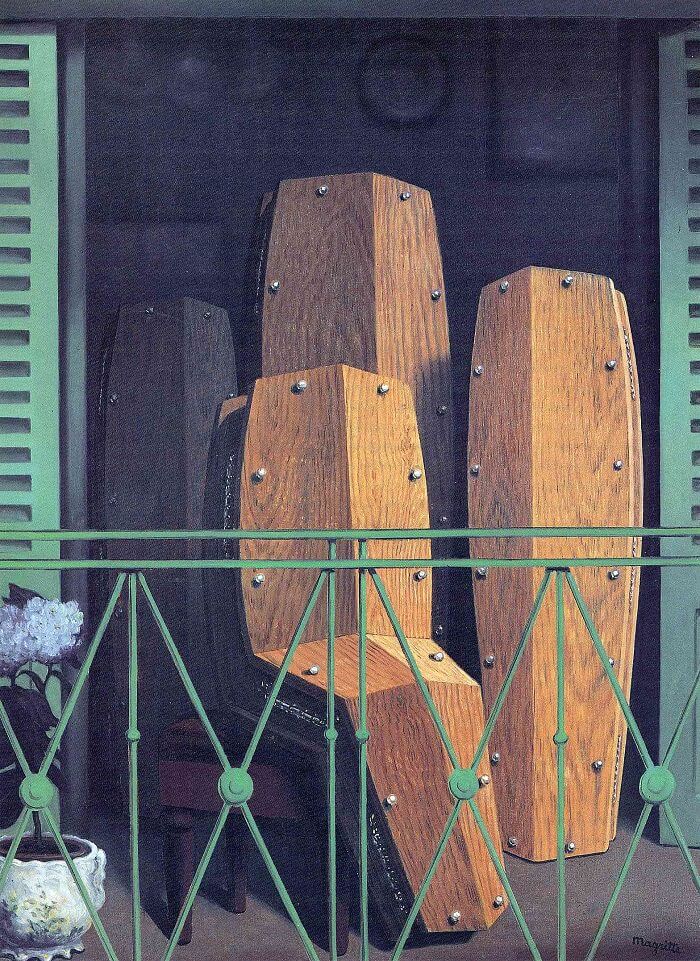 The Balcony, 1950 by Rene Magritte