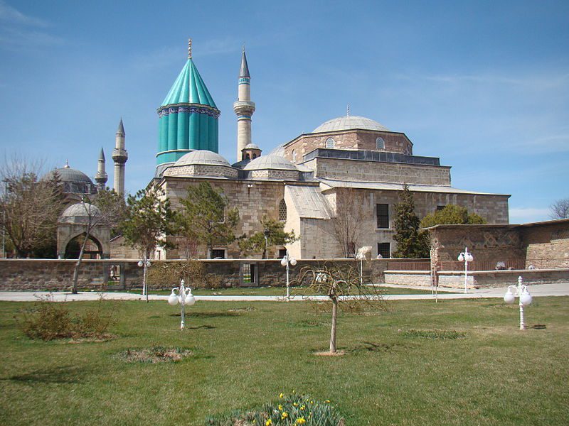 متحف مولانا جلال الدين الرومي في قونية، تركيا.