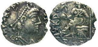 إحدى العملات المكتشفة التي تعود للملك جنسريق